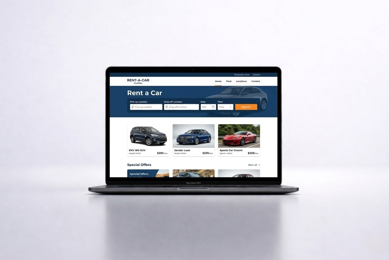 Rent A Car Saytı - SaytPlus hazır paket