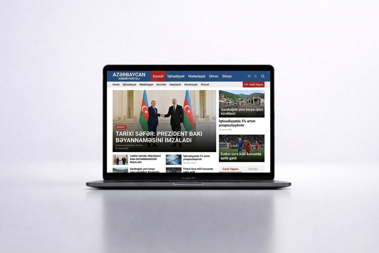 Xəbər Portalı - SaytPlus hazır paket