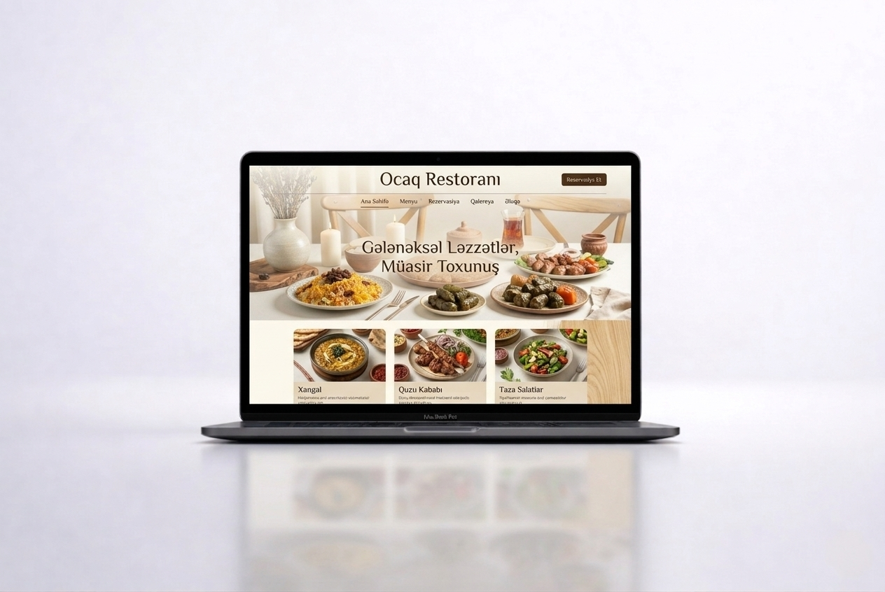 Restoran Rezervasiya Sistemi - SaytPlus hazır paket