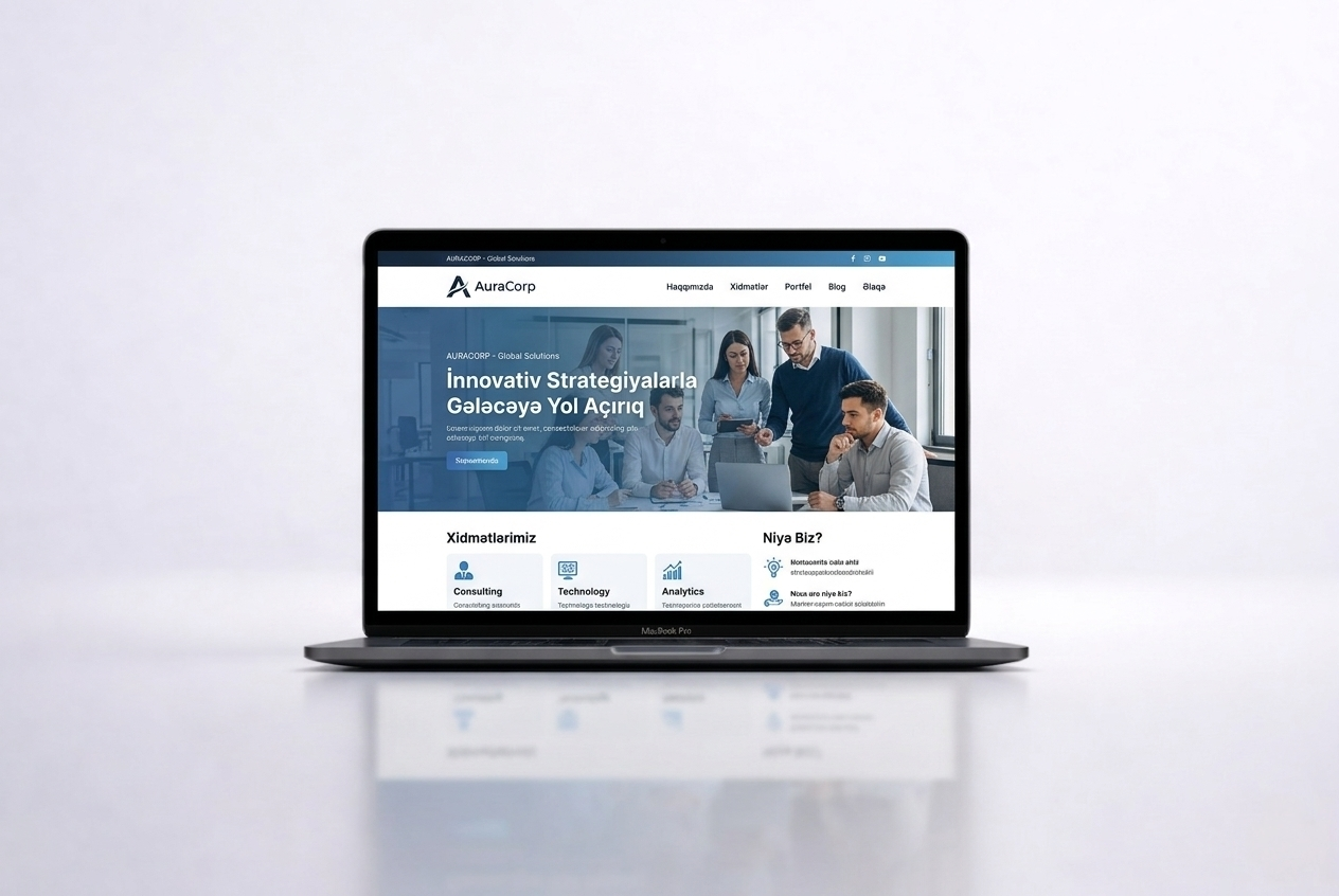 Korporativ Veb Sayt - SaytPlus hazır paket